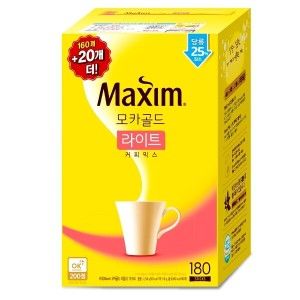 상품 이미지: 맥심 모카골드 라이트 커피믹스 180T(160T+20T)