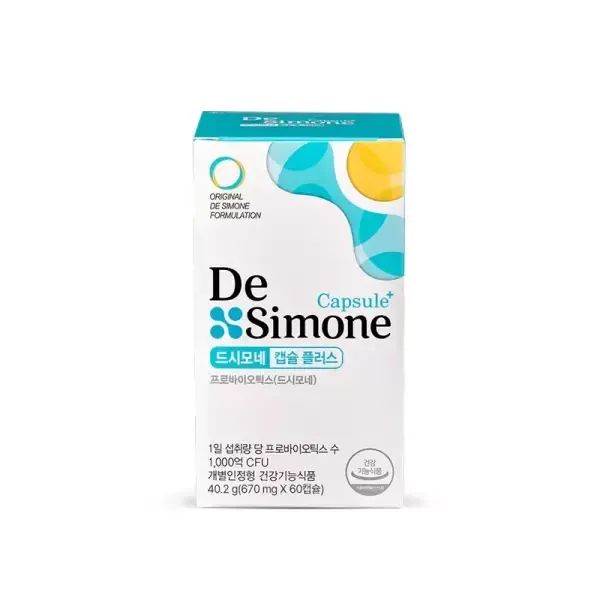 상품 이미지: 드시모네 캡슐 플러스(1000억), 60정, 1개(1개월분)