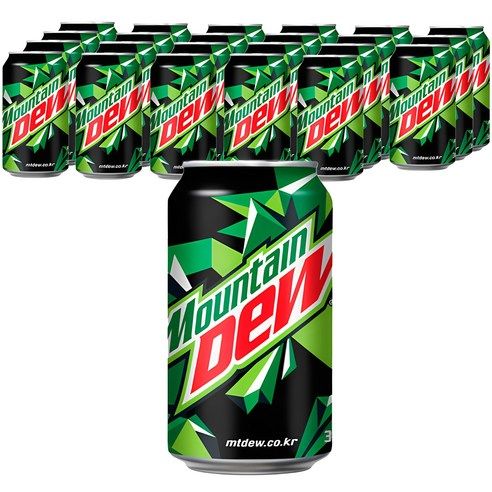 상품 이미지: 마운틴듀 탄산음료, 355ml, 24개