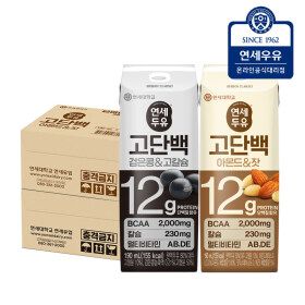 상품 이미지: 연세두유 프로틴 고단백 아몬드잣두유 16팩+ 고단백 검은콩고칼슘두유 16팩 (총32팩)