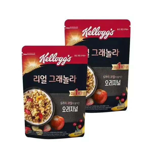 상품 이미지: 켈로그 리얼 그래놀라, 400g, 2개