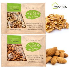 상품 이미지: 구운 아몬드 1kg + 호두 1kg 견과 견과류