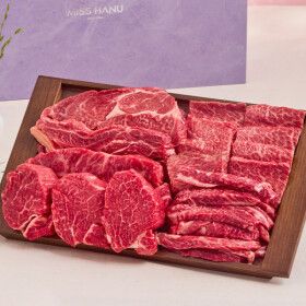 상품 이미지: 1++NO.9등급 한우 선물세트vip패밀리1kg  등심 안심 채끝 살치살 갈비살 명절선물 기념일선물 축하선물