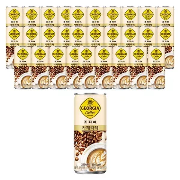 상품 이미지: 조지아 카페라테, 240ml, 30개