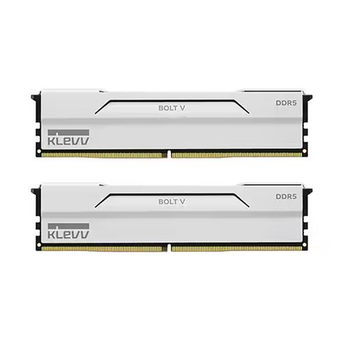 상품 이미지: ESSENCORE 클레브 DDR5 6000 CL30 BOLT V 화이트 데스크탑 RAM 패키지 서린 64GB(32Gx2개)