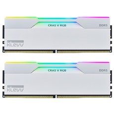 상품 이미지: ESSENCORE KLEVV DDR5-6000 CL30 CRAS V RGB 화이트 패키지 서린 (32GB(16Gx2))