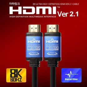 상품 이미지: 마하링크 Ultra HDMI V2.1 8K 고해상도 케이블 10M