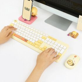 상품 이미지: 춘식이 죠르디 무선 키보드 마우스 세트 춘식이 핑크 출시