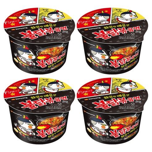 상품 이미지: 불닭볶음면 큰컵 105g, 4개