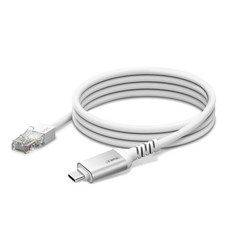 상품 이미지: ipTIME UC2LAN Type C to RJ45 랜케이블, 실버, 1개, 2m