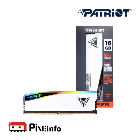 상품 이미지: 패트리어트 PATRIOT DDR5-6000 CL30 VIPER Elite 5 RGB 파인인포 (16GB)