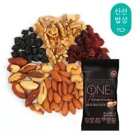 상품 이미지: [산과들에] 하루견과 원데이프리미엄 100봉 낱봉 / 실속 견과 견과류 간식