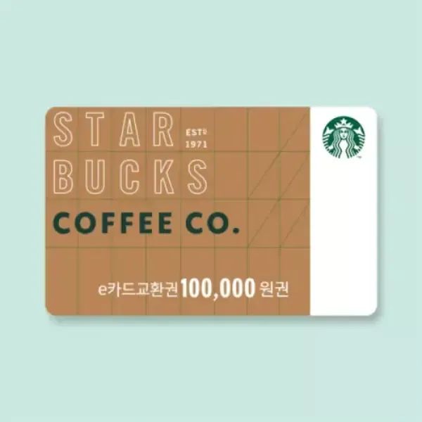 상품 이미지: [스타벅스] e카드 10만원 교환권