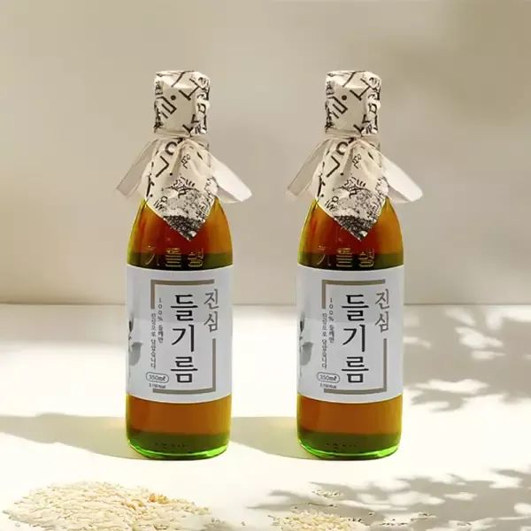 상품 이미지: 고기중독 단1회착유 진심들기름 350ml+350ml