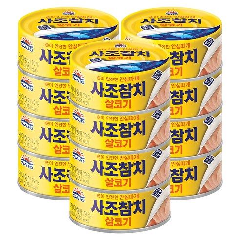 상품 이미지: 사조참치 살코기 안심따개, 100g, 12개