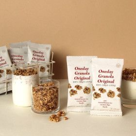 상품 이미지: 귀리 오트밀 하루견과 / 원데이 그래놀라 오리지널 x 100봉