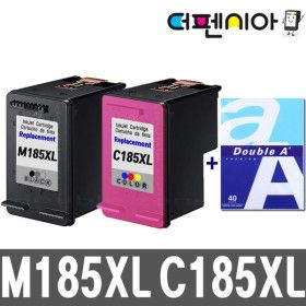 상품 이미지: 삼성 SL-J1680 프린터 전용잉크 M185XL + C185XL 세트 더블에이 A4용지 사은품