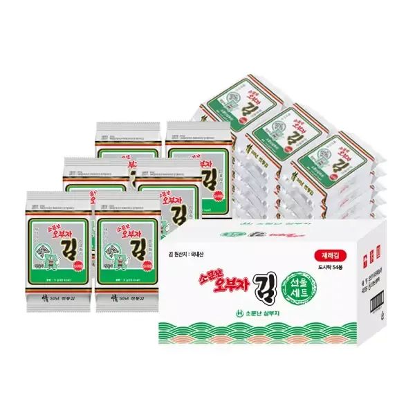 상품 이미지: [내일도착]소문난오부자 재래 도시락김 5g 54봉