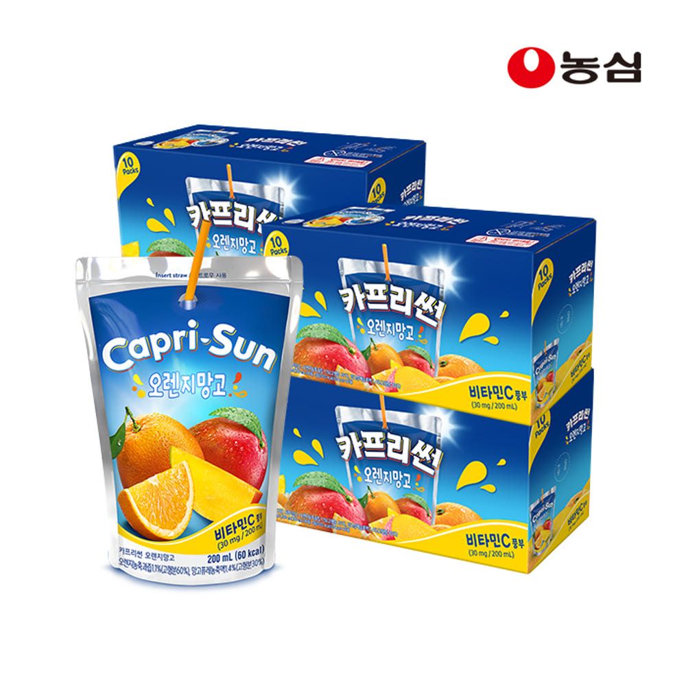상품 이미지: 농심 카프리썬 오렌지망고 (200ml X 40개)