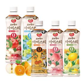 상품 이미지: 동원 보성홍차 아이스티 제로 복숭아 500ml x 24병 / 골라담기 / 레몬 샤인머스캣 애플 한라봉