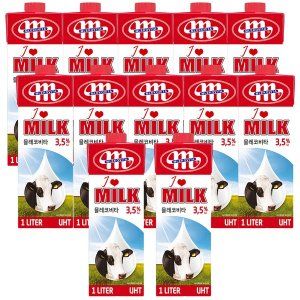 상품 이미지: 믈레코비타 폴란드 수입멸균우유 1000ml 12개