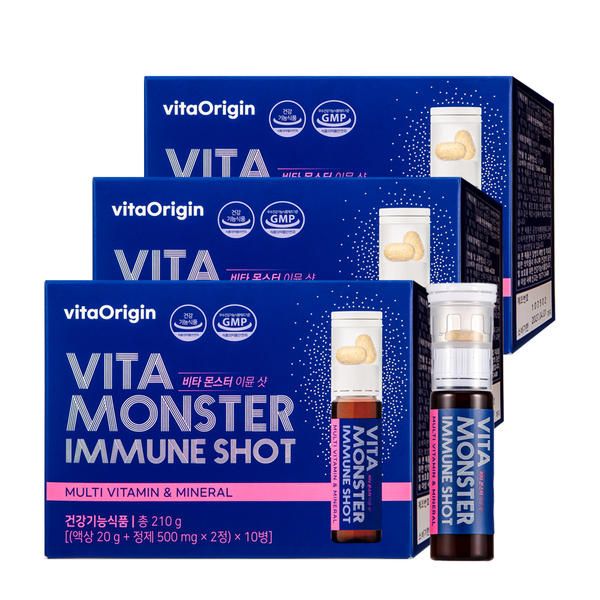상품 이미지: 비타오리진 비타 몬스터 이뮨 샷 10입, 3개