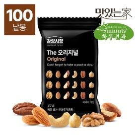 상품 이미지: 하루견과 감성시장 The 오리지널 20gx100봉 ONLY견과