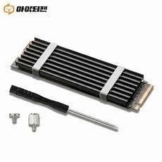 상품 이미지: M.2 SSD 방열판 NVME 히트싱크 히트파이프 기본형 P201, 블랙
