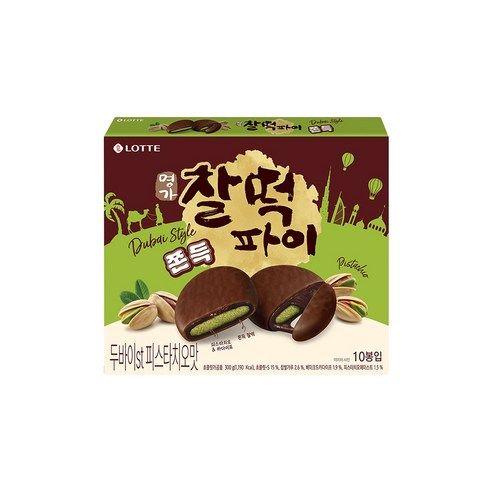 상품 이미지: 찰떡파이 명가 두바이st 피스타치오맛, 300g, 1개