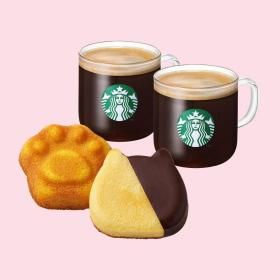 상품 이미지: (스타벅스) 카페 아메리카노 T 2잔 + 냥이 마들렌 + 꾹꾹이 마들렌