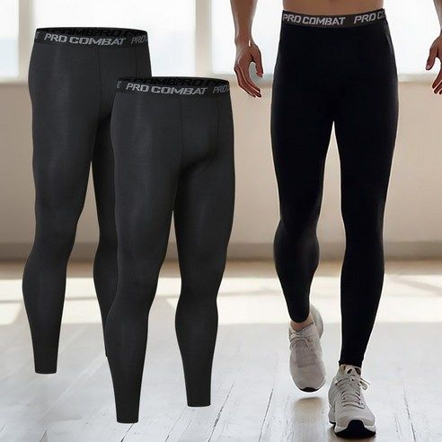 상품 이미지: 플로우 남자 스포츠 러닝 레깅스 타이즈 1+1