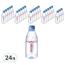 상품 이미지: 에비앙 천연광천수 생수, 330ml, 24개