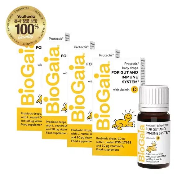 상품 이미지: 해외바이오가이아 베이비 드롭 프로바이오틱스 + 비타민D(바틀) 10ml 4개