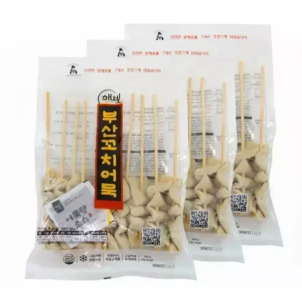 상품 이미지: [내일도착] 해빗 부산 꼬치어묵 30꼬치 (10개 X 3봉) + 어묵탕소스