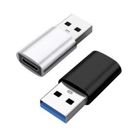 상품 이미지: 메탈 알루미늄 USB C타입 to USB-A 3.0 5Gbps Type-C 변환젠더 1P