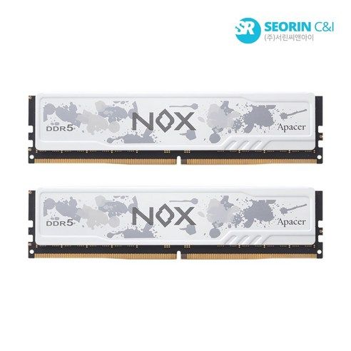 상품 이미지: Apacer DDR5-5200 CL40 NOX WHITE 패키지 (32GB(16Gx2))