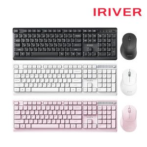 상품 이미지: 아이리버 무선 키보드마우스세트 WS101 무소음마우스 저소음 멤브레인키보드 세트 키스킨포함