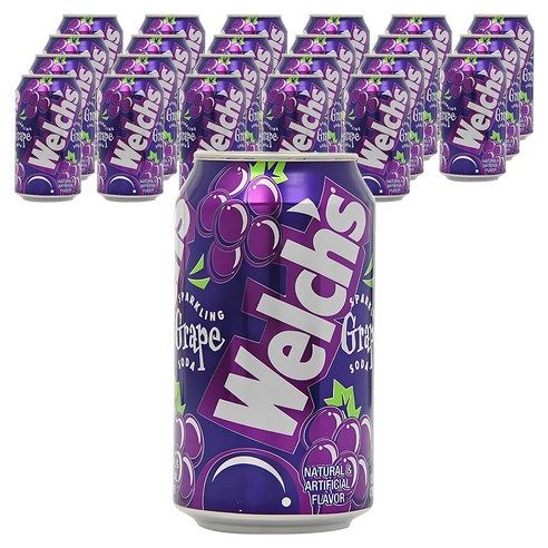 상품 이미지: 웰치스 포도맛, 355ml, 24개