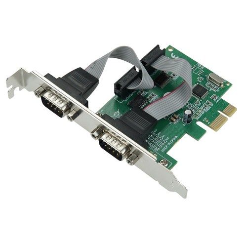 상품 이미지: 컴스 PCI Express 카드 RS232 2포트 PCIe x1 DB9 시리얼 멀티