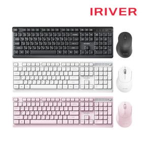 상품 이미지: 아이리버 무선 키보드마우스세트 WS101 무소음마우스 저소음 멤브레인키보드 세트 키스킨포함