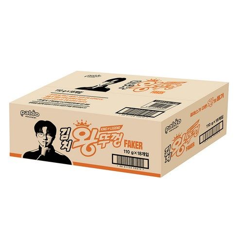 상품 이미지: 왕뚜껑 김치 컵라면 110g, 18개