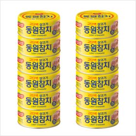 상품 이미지: 동원 라이트 스탠다드 참치 150g 원터치 12개