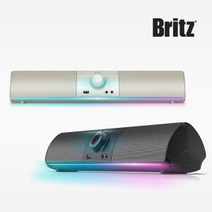 상품 이미지: 브리츠 BZ-T1BT 블루투스 컴퓨터 사운드바 PC 스피커 2채널 10W출력 USB전원 헤드셋마이크