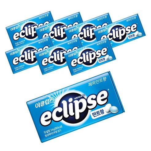 상품 이미지: 이클립스 페퍼민트향 캔디, 34g, 8개