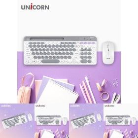 상품 이미지: 저소음 무선 블루투스 키보드마우스세트 스마트폰거치대 휴대용 태블릿 노트북 호환 거치대 세우는 학교