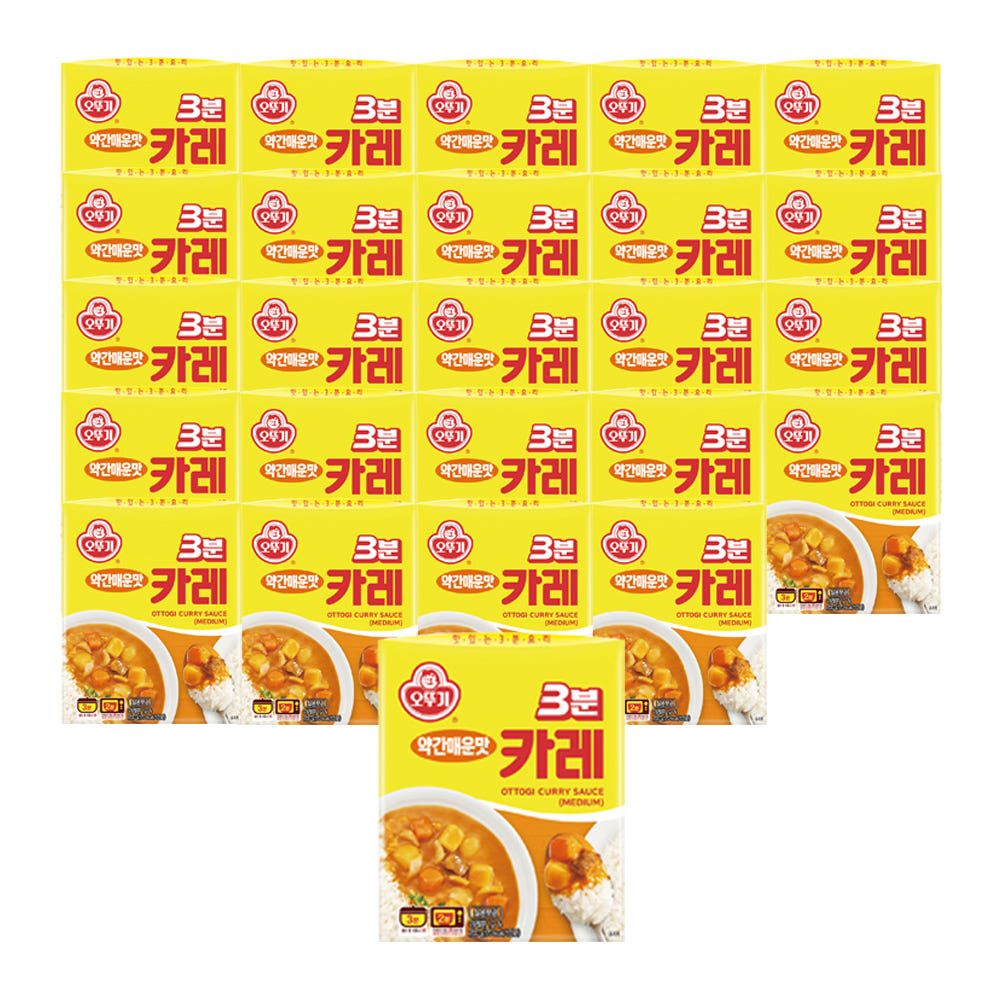 상품 이미지: 오뚜기 3분 카레 약간매운맛, 200g, 24개