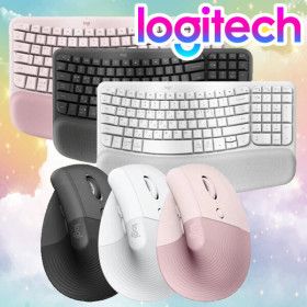 상품 이미지: 키스킨증정 로지텍코리아 WAVE KEYS + 리프트 버티컬 무선 키보드 마우스 세트 국내정품 키스킨증정