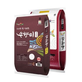 상품 이미지: 수향미 20kg  (최근도정)골든퀸3호 단일품종 2025햅쌀 (10+10)kg