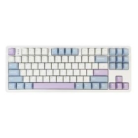 상품 이미지: QSENN Q87 PBT 유무선 기계식 블루퍼플 (저소음 바다소금축)