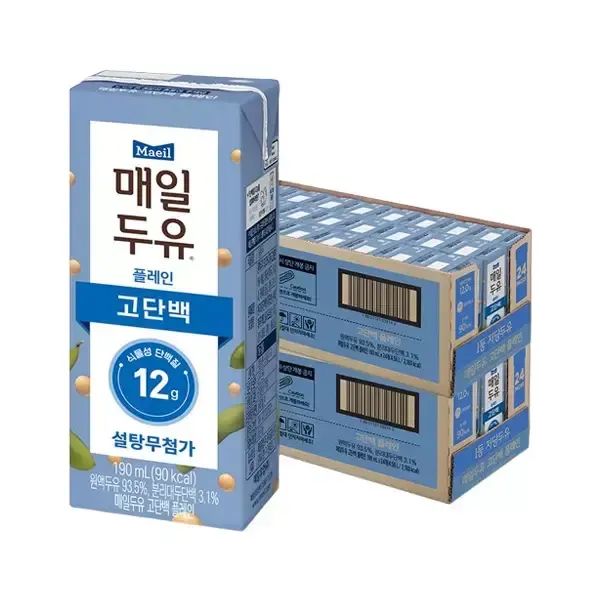 상품 이미지: 매일두유 고단백 190ml, 48개